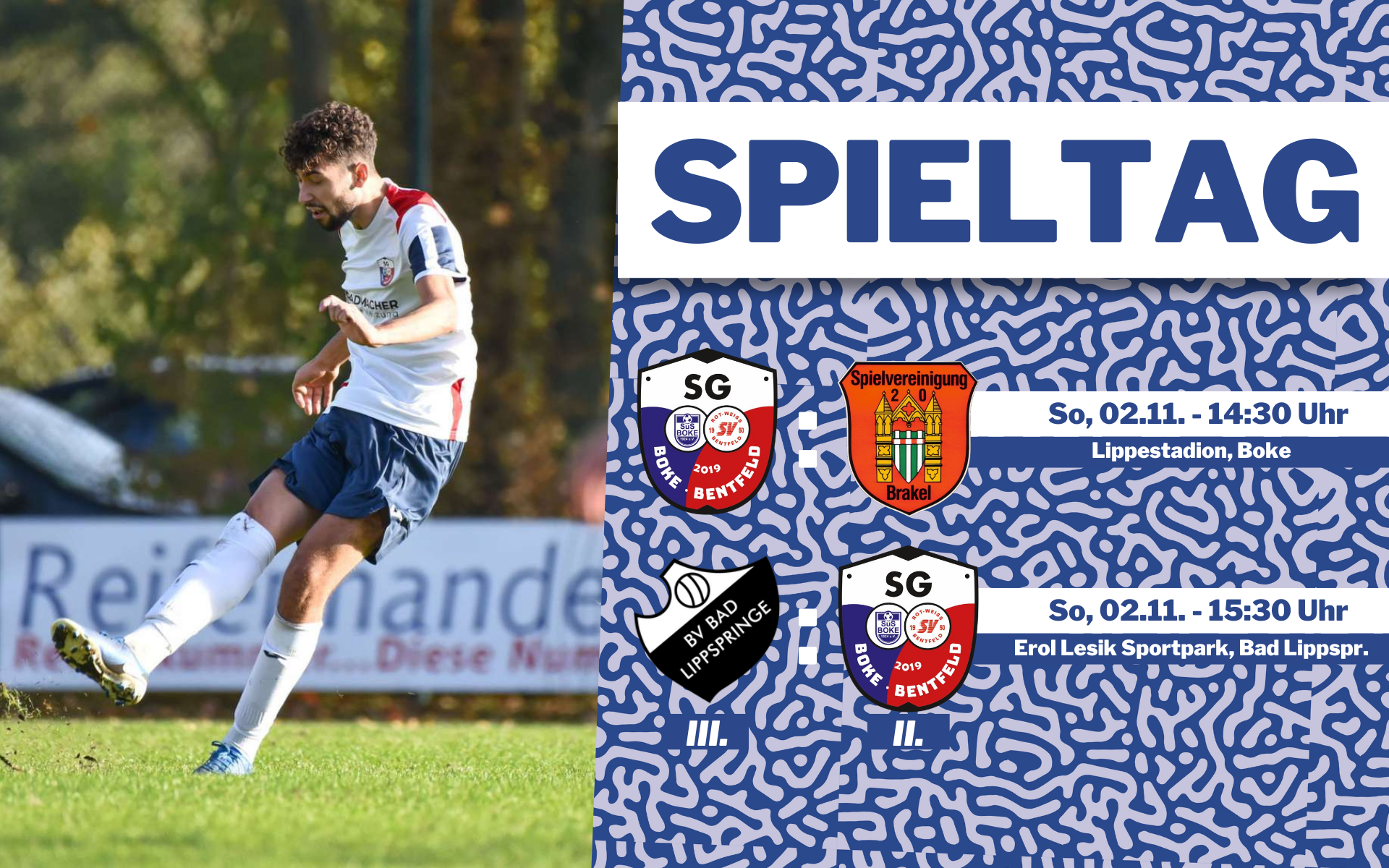 SG Boke/Bentfeld empfängt den Tabellenzweiten SpVg Brakel