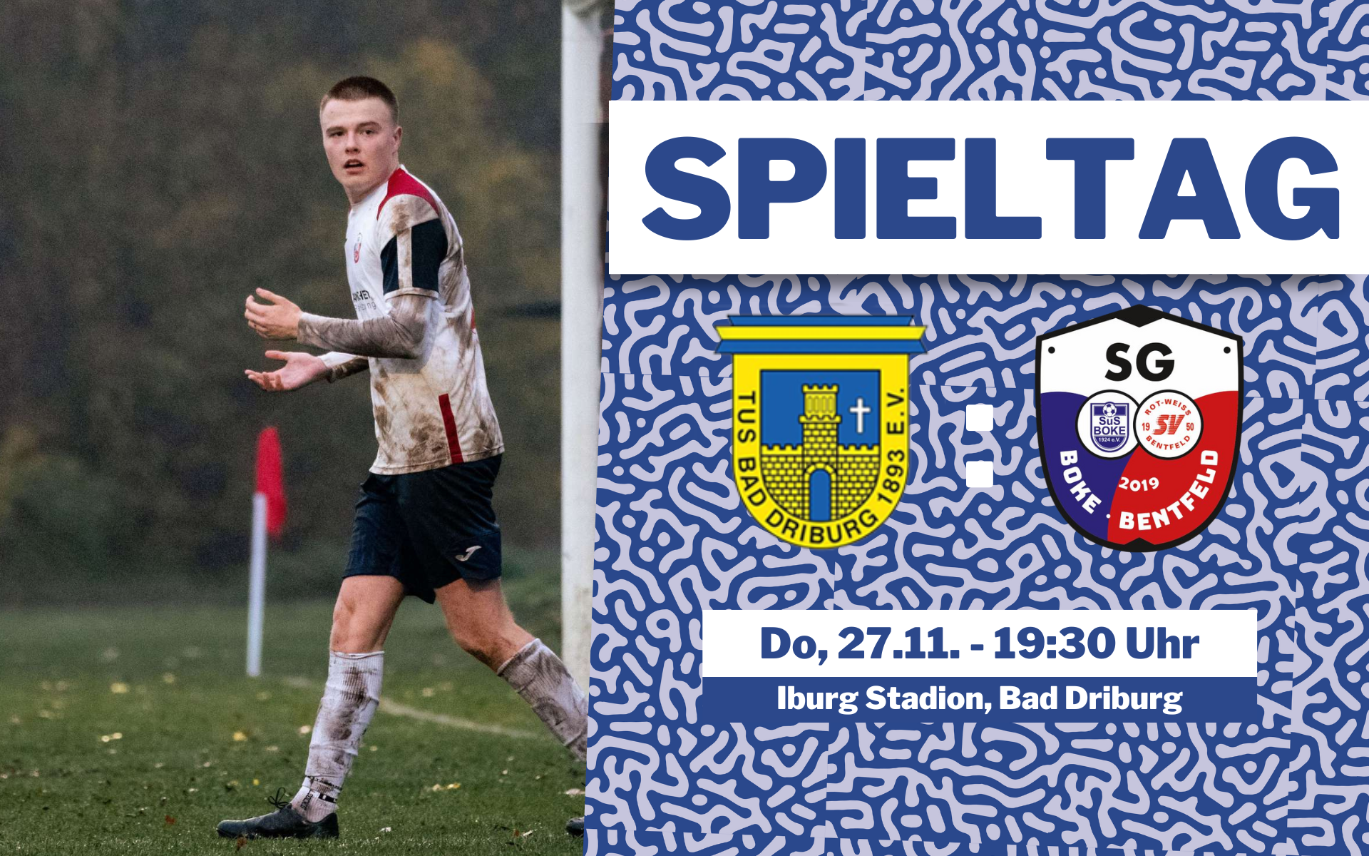 Nachholspiel zwischen TuS Bad Driburg und SG Boke/Bentfeld am 27. November 2025