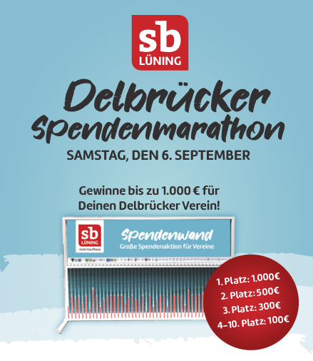 Punkte für den SuS BOKE mit Deinem Einkauf am 6. September beim sb Lüning Spendenmarathon