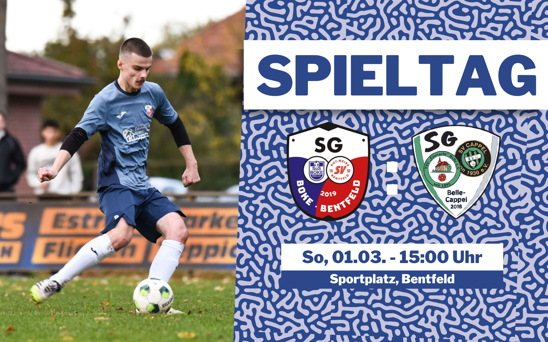 Spielgemeinschaft Boke/Bentfeld empfängt den Tabellenvierten SG Belle/Cappel/Leopoldstal